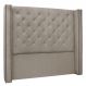 Cabeceira Queen 1,60m Vicenza Linho Rústico Areia - Pallazio
