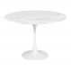 Mesa Saarinen Redonda Espírito Santo 100cm - Base Branca