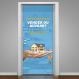 Adesivo de Porta para Imobíliaria Vender ou Alugar?-83X210Cm