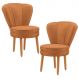 Conjunto 2 Poltronas para Cozinha Confortável Pés de Madeira MOBLAN decor