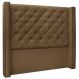 Cabeceira Estofada Cama Box Casal King Size Alteza 195cm Suede Caramelo - Desk Design