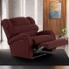Poltrona do Papai Sala de Cinema Reclinável Kylie Power Touch Massagem USB Veludo Vinho G23