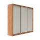 Guarda-Roupa Casal Montclair Flex 3 Portas 6 Gavetas Off White e Canela