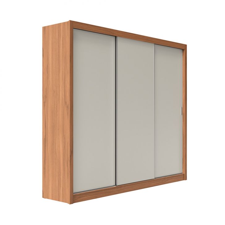 Image of Guarda-roupa Casal Montclair Flex 3 Portas 6 Gavetas Off White E Canela PLA-MO895CL38VMBMOB