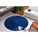 Tapete Para Sala e Quarto Classic Teen Redondo Jeans 2,00m 1 Peça - Oásis