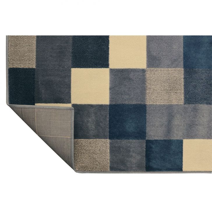 Tapete Supreme Retangular Polipropileno (400x500) Azul