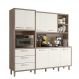 Armario Cozinha Leona 7 Portas e 3 Gavetas Carvalho Nature/Off White