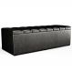 Calçadeira Recamier Baú Para Cama Queen Dália 160x50 Cm W01 Couríssimo Preto - Lyam Decor