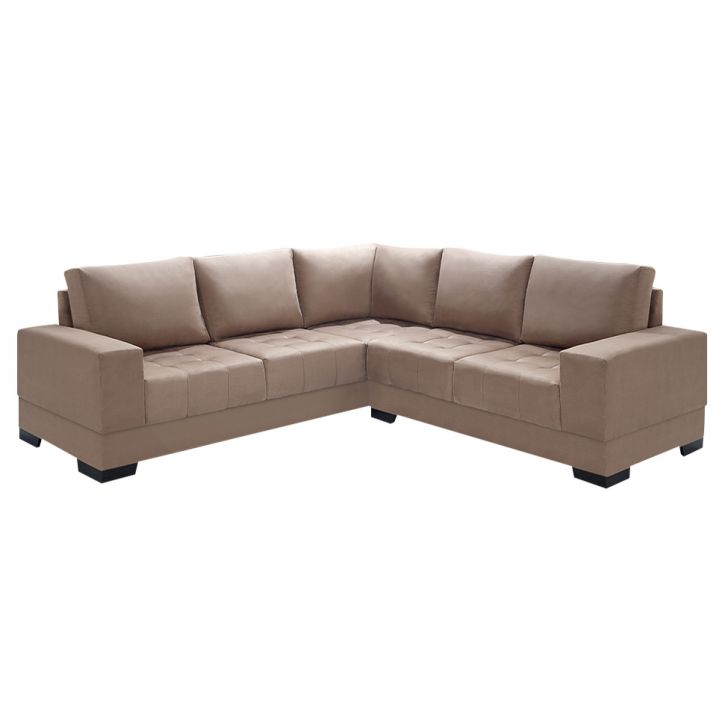 Image of Sofá De Canto 4 Lugares Patrícia Suede Chocolate PLA-IM730UP28PGPMOB