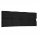 Cabeceira Painel Queen 1,60m Nina Suede Preto - Pallazio