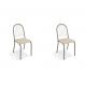 Conjunto com 2 Cadeiras Noruega Nickel e Nude
