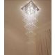 Lustre de Cristais Inox Espelhado para Salão de Festas e Vão de Escadas 370 cm