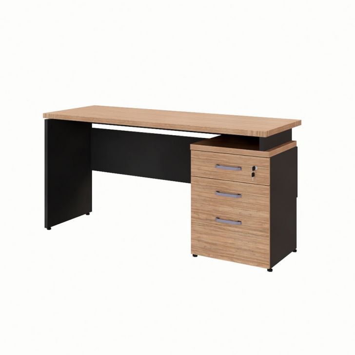 Escrivaninha Yaris 3 GV Ameixa e Preta 150 cm