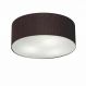 Plafon Cilíndrico Md-3047 Cúpula em Tecido 45x15cm Preto - Bivolt