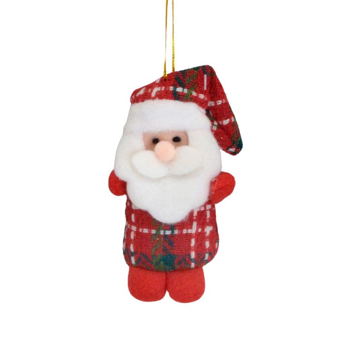 Enfeite Natalino para Árvore Espressione Papai Noel III Vermelho 11 cm