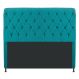 Cabeceira Estofada Cristal 160 cm Queen Size Com Capitonê Suede Azul Turquesa - Amarena Móveis