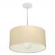 Pendente Cilíndrico Md-4204 Cúpula em Tecido 45x25cm Algodão Crú - Bivolt