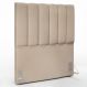 Cabeceira Cama Box Solteiro 100 cm Dália W01 Suede Bege - Lyam Decor