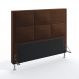 Cabeceira Maia 160 Para Cama Queen Couro Artificial Marrom Aradecor