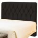 Cabeceira Solteiro Bolivia 90 CM Suede Preto - D A Decor
