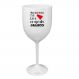 Taça Vinho Branca Acrílico Personalizada Enfermagem