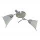 Lustre Luminária no trilho de teto com 02 hastes com 02 vidros Tulipa - Para 02 lâmpadas Padrão E27 Bivolt 110v / 220v