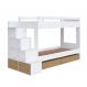 Beliche Charlie 4 Gavetas Branco e Aveiro