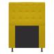 Cabeceira Estofada Dama 90 cm Solteiro Com Botonê Suede Amarelo - Amarena Móveis