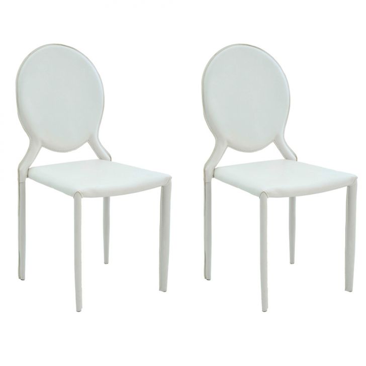 Conjunto Com 2 Cadeiras Amanda Ii Branco