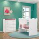Quarto de Bebê Berço e Gaveteiro York Branco