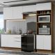 Armário de Cozinha Completa 270cm Rustic/Branco Stella Madesa 05