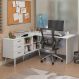 Mesa de Escritório em L 3 Gavetas Branco Lisboa Madesa XA