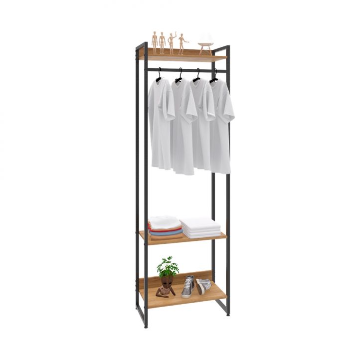 Guarda-roupa Closet Studio Mel E Preto 60 Cm