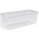 Organizador de Geladeira com Tampa 4,5L Frutas Legumes Verduras Multiuso Transparente UZ