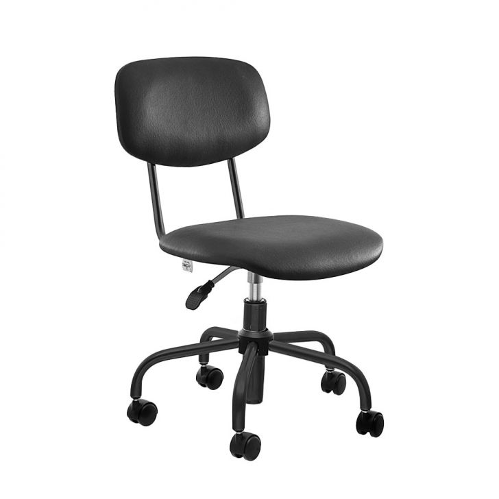 Cadeira de Escritório Secretária Juvenil Preta