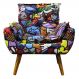Poltrona Opala Decorativa Romero Brito Exclusiva Kasa Sofá