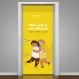 Adesivo de Porta para Psicologia Setembro Amarelo-83X210Cm