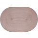 Kit 8 Americano Requinte Liso para Mesa Oval 30x45cm Taupe
