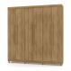 Guarda Roupa Casal 6 Portas 218 cm Elegância Nature - Pallazio