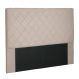 Cabeceira King Esmeralda Suede Bege