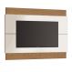 Painel Para TV 60 Polegadas Classic II Off White com Freijó Touch