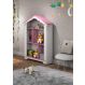 Estante Princesa com nichos e prateleiras Branco/Rosa - Vitamov