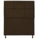 Cabeceira Estofada Damares 90 cm Solteiro Com Botonê Suede Marrom - Amarena Móveis