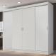 Guarda-Roupa Casal Madesa Austin 4 Portas de Correr 3 Gavetas - Branco