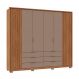 Image of Guarda-Roupa Casal Maximus 6 Portas 6 Gavetas Buriti e Fendi MO895CL18WKBMOB