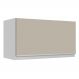 Armário de Cozinha Aéreo 100% MDF 60 cm 1 Porta Basculante Branco/Crema Smart Madesa