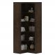 Estante de Canto Para Escritório Home Office 4 Prateleiras Brandon 171x68cm T01 Rústico - Lyam Decor