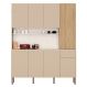 Cozinha Compacta 8 Portas 161cm Soul K02 Freijó/Vanilla - Mpozenato