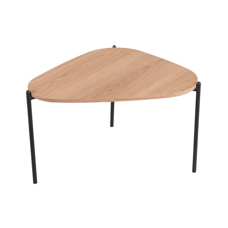 Mesa de Centro Complementos Orgânica Hanover e Preta 59 cm