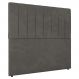 Cabeceira Cama Box Casal Queen Size Ivana 160cm Veludo Cinza - Desk Design